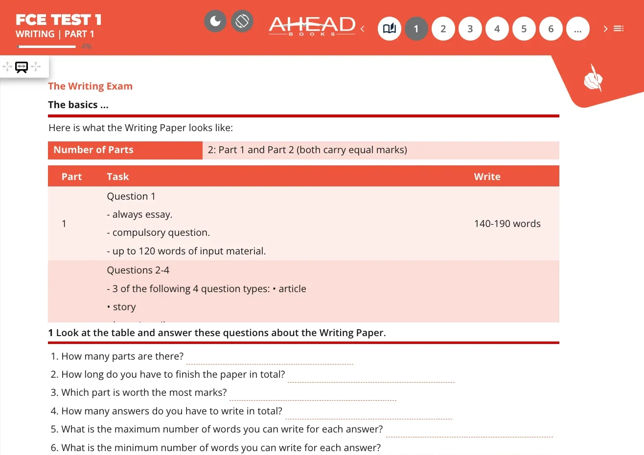 FCE Test 1